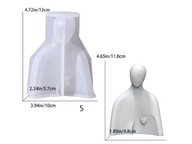 Molde silicona pareja con mujer embarazada 